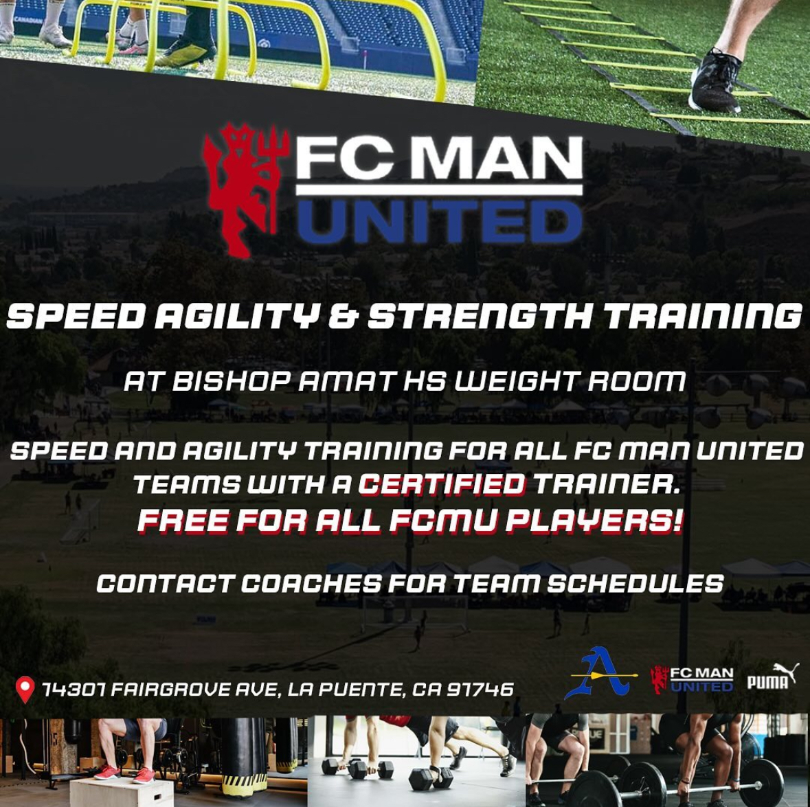 Speed Strength and Agility sessions FREE for all FC Man United Players!